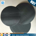 Black wire cloth wrapped edge spot welded filter disc